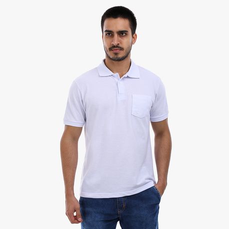 POLO BASICA PIQUET COM BORDADO P206 BRANCO P