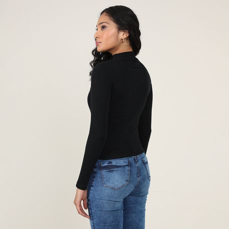 BLUSA ML ALTERNECK CANELADA 800 PRETO P