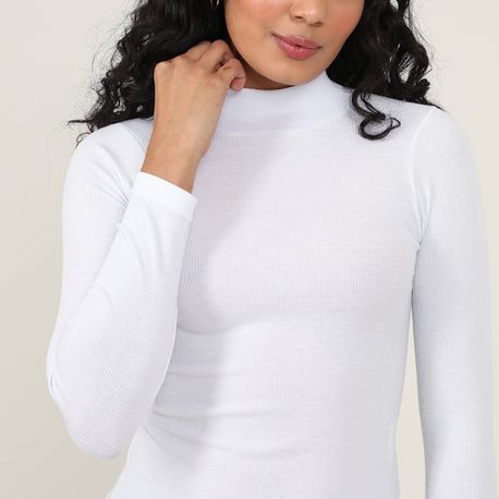 BLUSA ML ALTERNECK CANELADA 800 BRANCO P