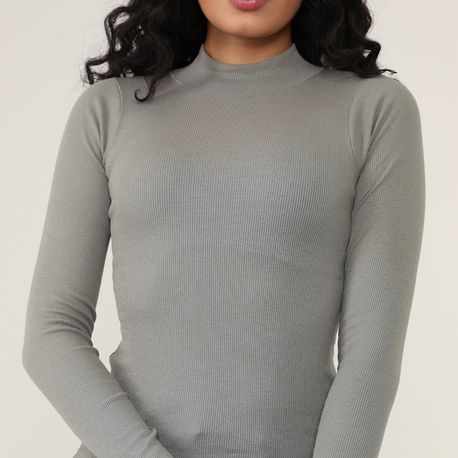 BLUSA ML ALTERNECK CANELADA 800 VERDE G
