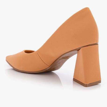 SAPATO SCARPIN SALTO ALTO 7024243 NOBUCK NOZ MOSCADA 38
