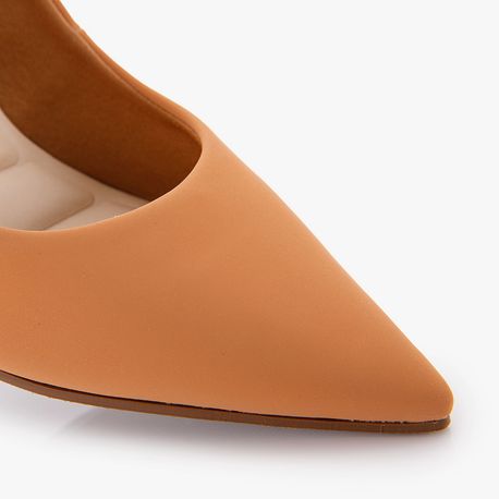 SAPATO SCARPIN SALTO ALTO 7024243 NOBUCK NOZ MOSCADA 38