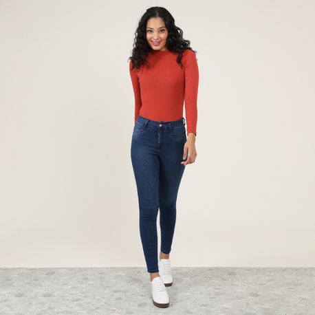 BLUSA ML ALTERNECK CANELADA 800 FERRUGEM P