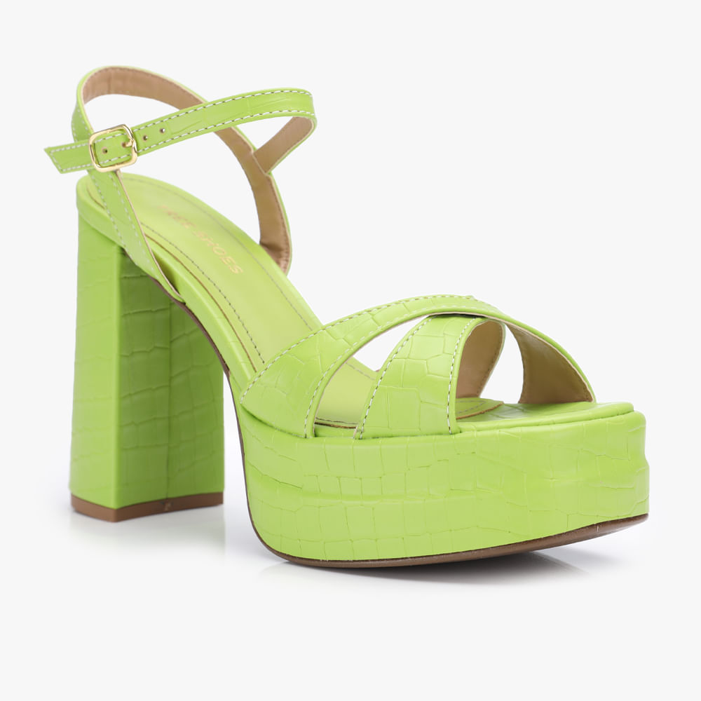 SANDALIA SALTO X CROCO 1067553 LIMONE CROCO LONDON 36
