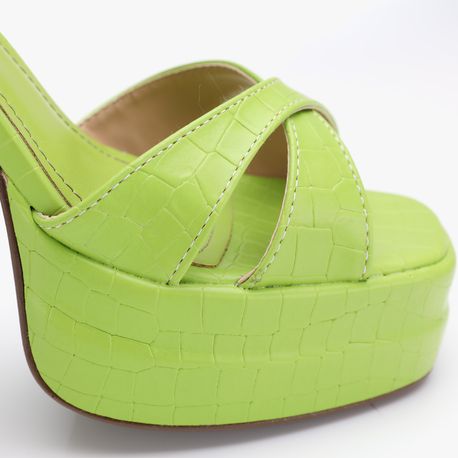 SANDALIA SALTO X CROCO 1067553 LIMONE CROCO LONDON 36