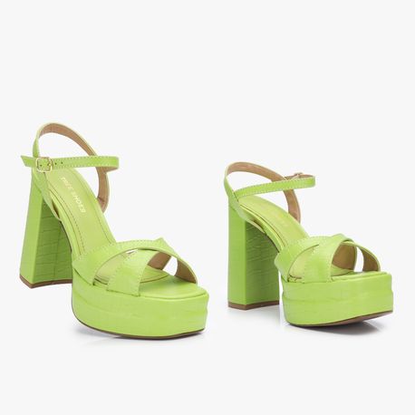 SANDALIA SALTO X CROCO 1067553 LIMONE CROCO LONDON 36