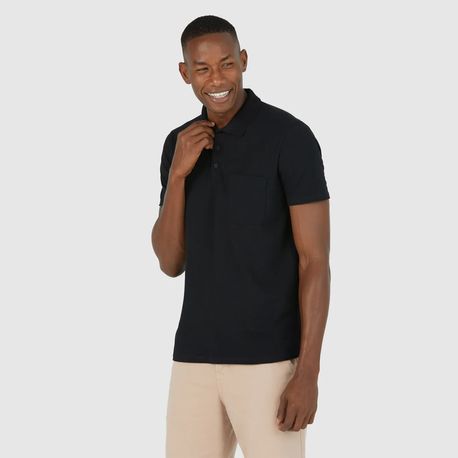 POLO BASICA C/BOLSO PIQUET STRECH 1000004427 PRETO P