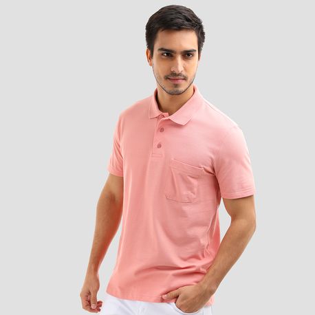 POLO BASICA C/BOLSO PIQUET STRECH 1000004427 CORAL P