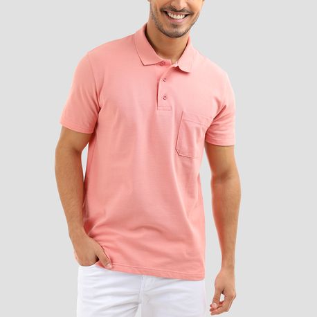 POLO BASICA C/BOLSO PIQUET STRECH 1000004427 CORAL P