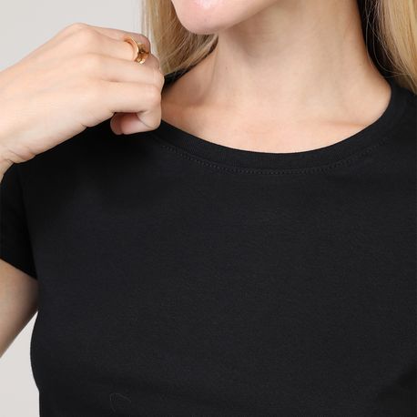 BLUSA MC BABY LOOK BASICA 004499 PRETO G
