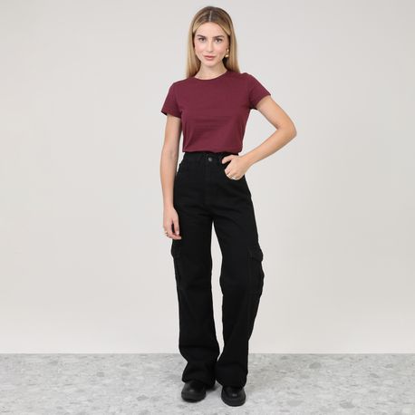 BLUSA MC BABY LOOK BASICA 004499 VINHO P