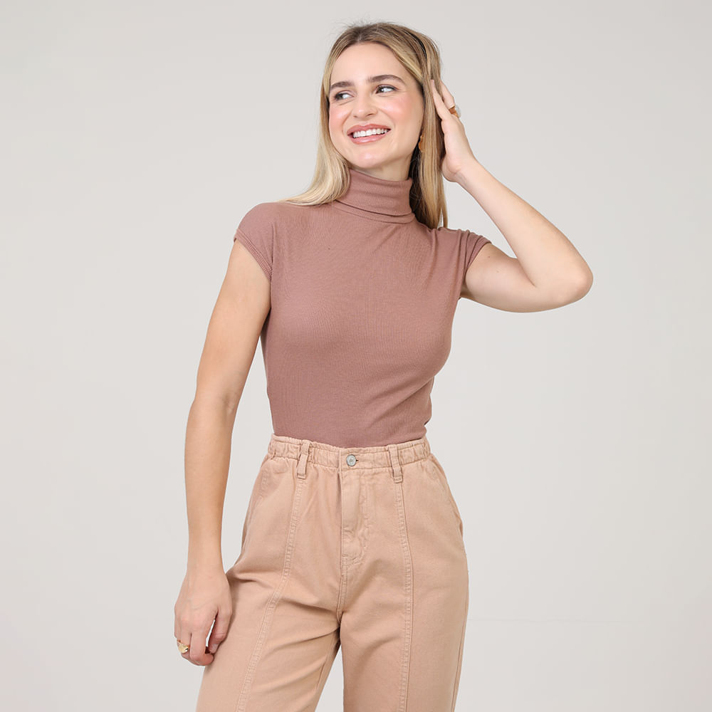 BLUSA MC GOLAO ZARA 03 3 70 CAPPUCCINO P