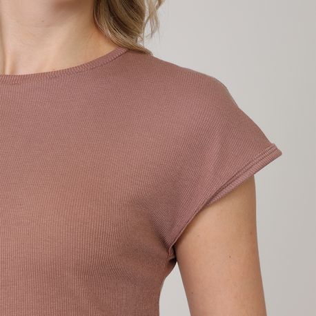 BLUSA MC RIBANA MORCEGO CARECA 03 3 72 CAPPUCCINO G