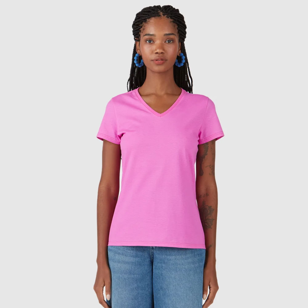 BLUSA MC MM GOLA V MALWEE 47373 ROSA M