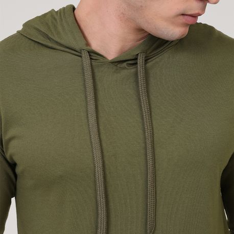 CAMISETA ML C/ CAPUZ DG-23732 MILITAR M