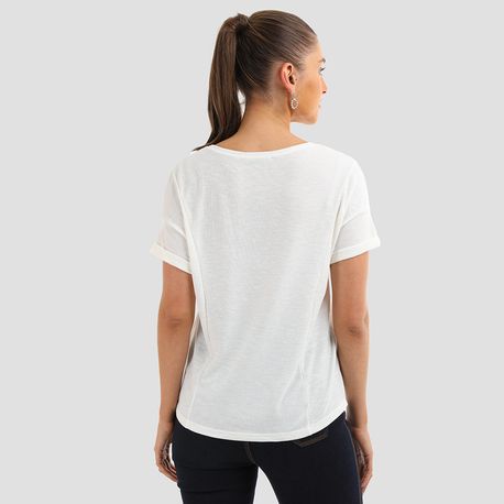 T SHIRT TRICOT BOLSO 102266 OFF WHITE P
