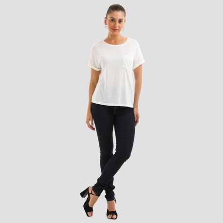 T SHIRT TRICOT BOLSO 102266 OFF WHITE P