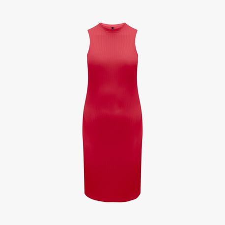 VESTIDO REG CANEL BASICO 474 VERMELHO P