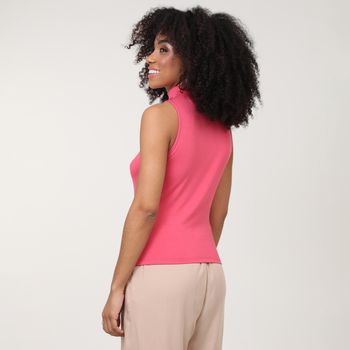 Blusa Regata Lunender Gola Alta em Viscolycra
