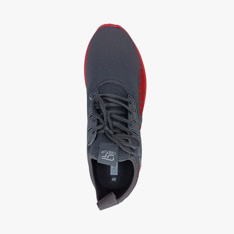 TENIS JOGGING MASCULINO JM008 02-PRETO/VERMELHO 41
