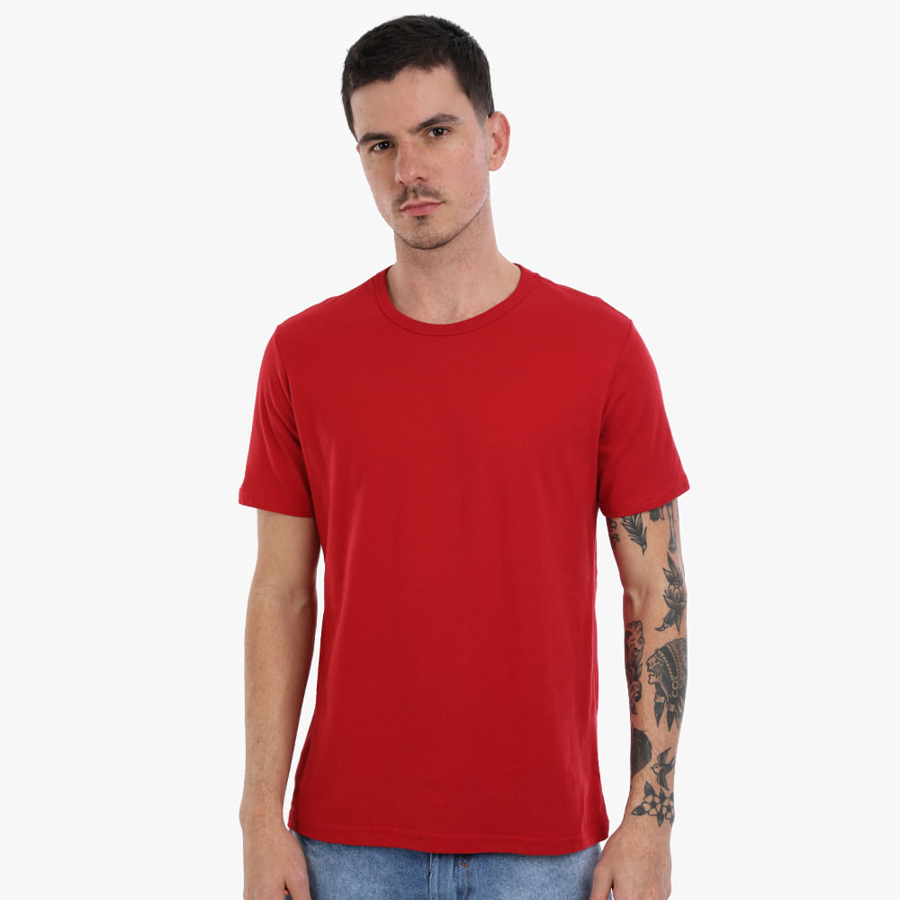 CAMISETA MC GOLA CARECA 00820/00975 VERMELHO M