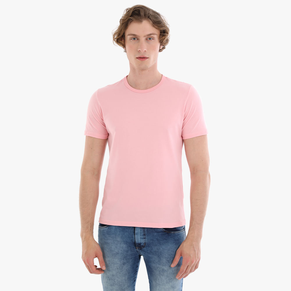CAMISETA MC GOLA CARECA 00820/00975 ROSA G