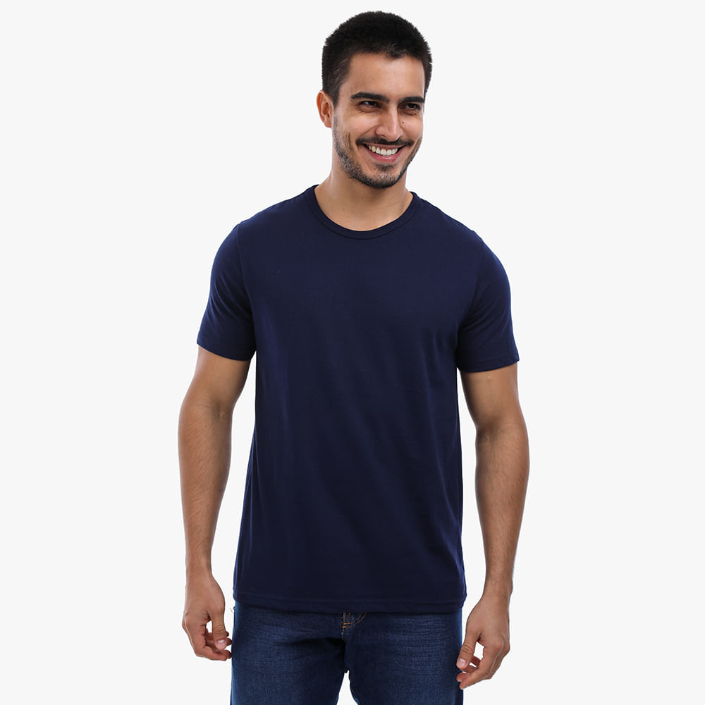 CAMISETA MC GOLA CARECA 00820/00975 MARINHO P