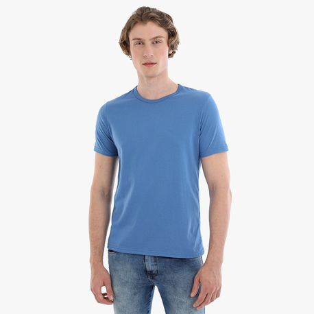 CAMISETA MC GOLA CARECA 00820/00975 AZUL BEBE M