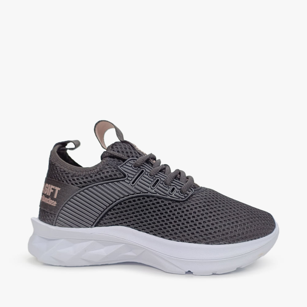TENIS JOGGING FEMININO JF006 02-PRETO/NUDE 38