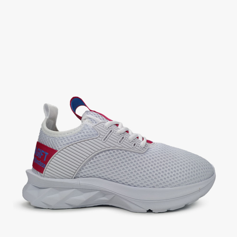 TENIS JOGGING FEMININO JF006 05-BRANCO/PINK 37