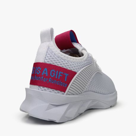 TENIS JOGGING FEMININO JF006 05-BRANCO/PINK 37