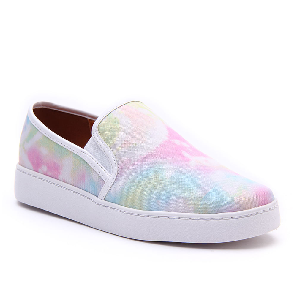 TENIS CASUAL VIZZANO 1214200 TEC TIE DYE MULTI ROSA 38