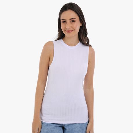 REGATA ALTERNECK CANELADA 361 BRANCO M