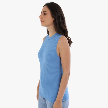 REGATA ALTERNECK CANELADA 361 AZUL P