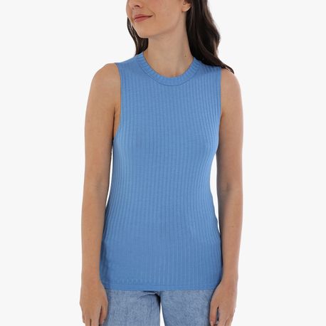 REGATA ALTERNECK CANELADA 361 AZUL P