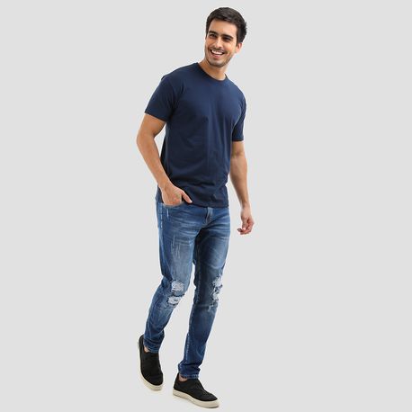 CAMISETA MC BÁSICA 1000004423/45 MARINHO P