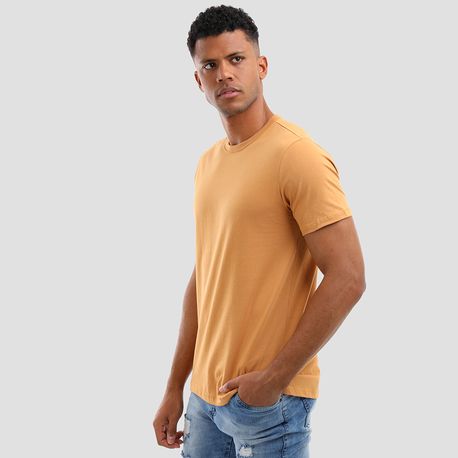 CAMISETA MC BÁSICA 1000015037 OCRE P