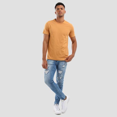 CAMISETA MC BÁSICA 1000015037 OCRE P