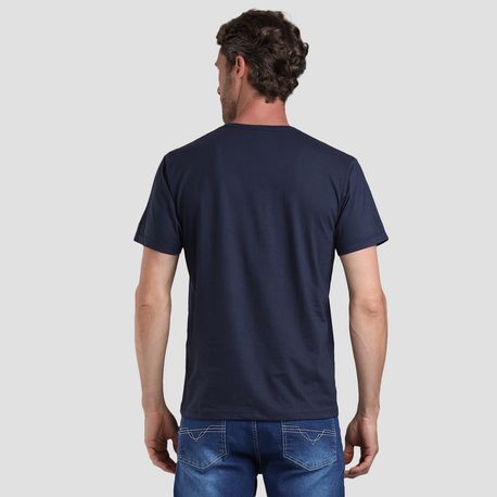 CAMISETA BASICA GOLA V 3003 MARINHO P