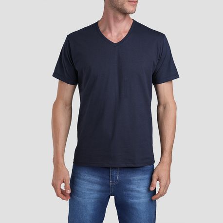 CAMISETA BASICA GOLA V 3003 MARINHO P