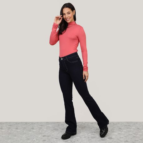 BLUSA ML GOLA ALTA VISCOL 00060 ROSA P