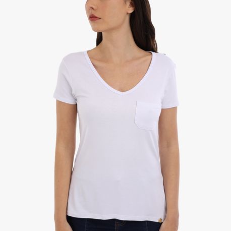 BLUSA MC BOLSINHO 00252 BRANCO M