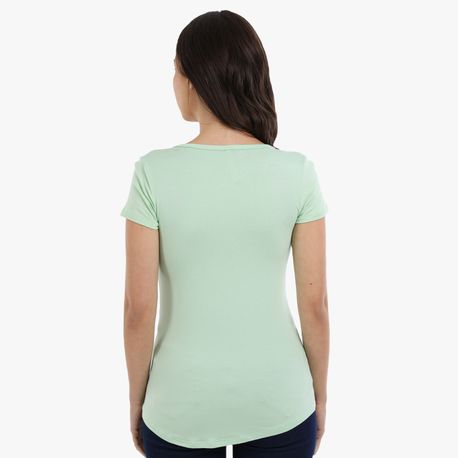 BLUSA MC BOLSINHO 00252 VERDE G
