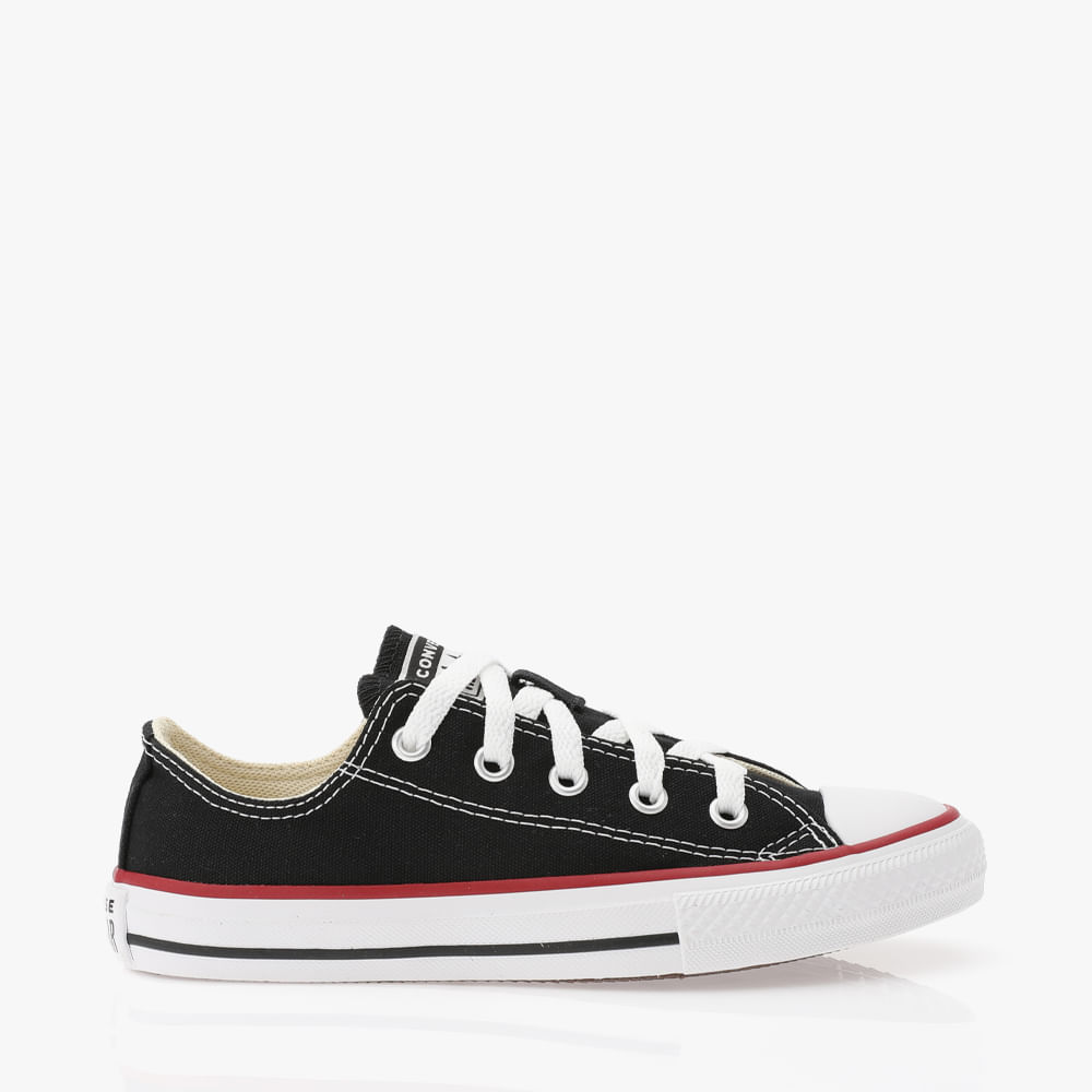 TENIS CASUAL JUV MNO CK0002 PRETO/VERMELHO/PRETO 26