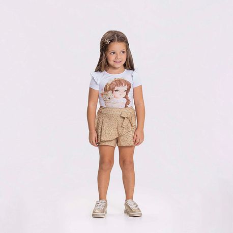 CONJUNTO MODELLI short onça 46862 BEGE 04