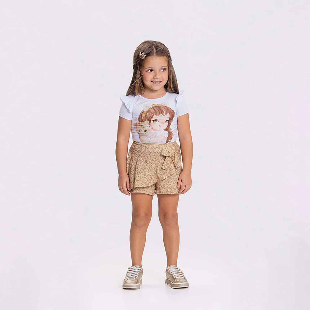 CONJUNTO MODELLI short onça 46862 BEGE 04