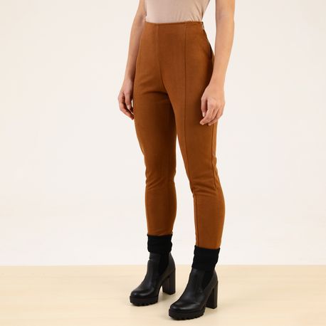 LEGGING SUEDE 410416 MARROM M