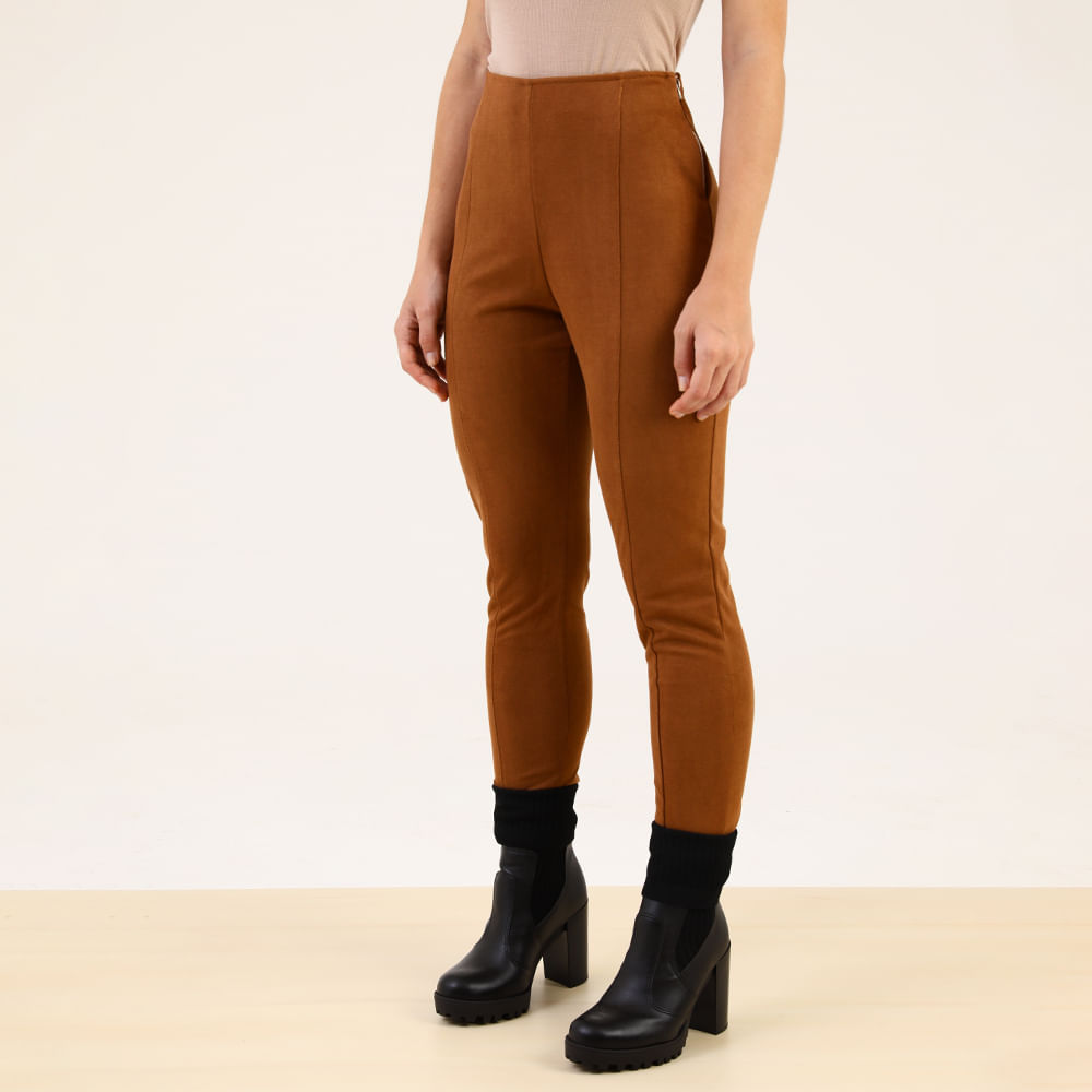 LEGGING SUEDE 410416 MARROM M