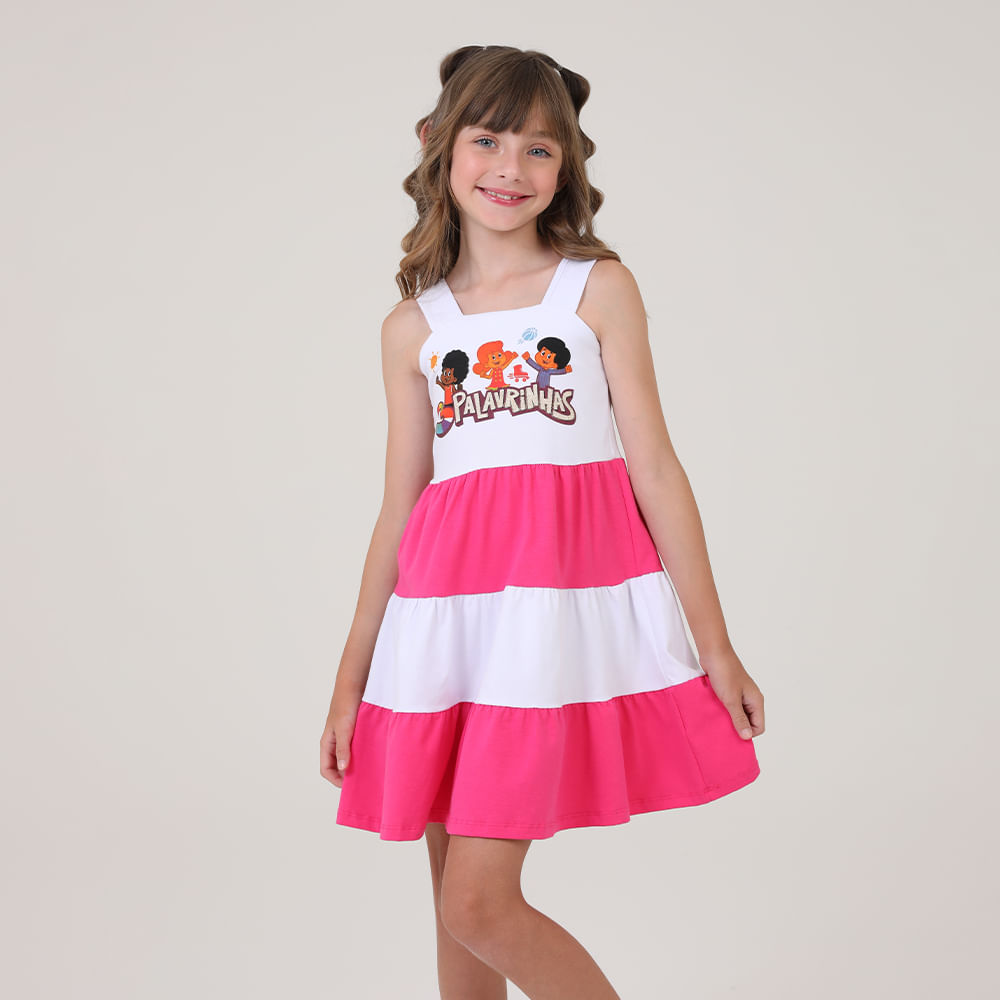 VESTIDO 3 MARIAS 3 PALAVRINHAS 8202 PINK 02
