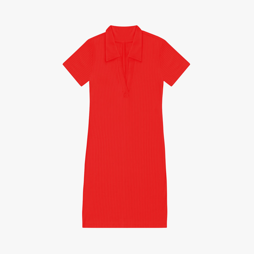VESTIDO CANEL POLO EB15254 VERMELHO P